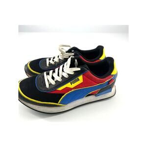 Puma Future Rider Men Shoes Siz 7 C SW PS Smiley World Black Sneakers Colorblock